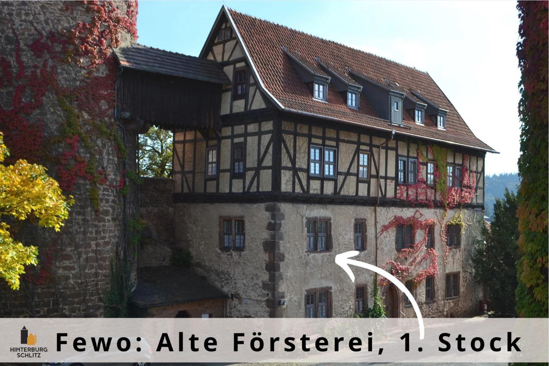 Alte Foersterei - Elegantes Apartment In Der Historischen Hinterburg Schlitz - Nahe Fulda Und Bad Hersfeld المظهر الخارجي الصورة